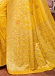 Festive Wear Golden Yellow Saree